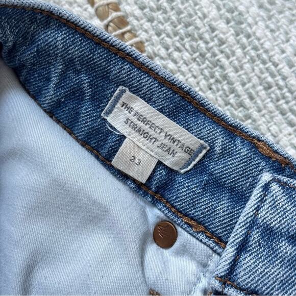 Madewell The Perfect Vintage Straight Jeans in Reinhart Wash Women’s Size 23 - Picture 9 of 13
